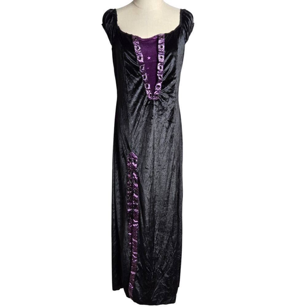 Spirit Black and Purple Maxi Dress